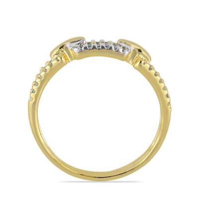 BUY NATURAL WHITE DIAMOND GEMSTONE CLASSIC RING IN 14K GOLD